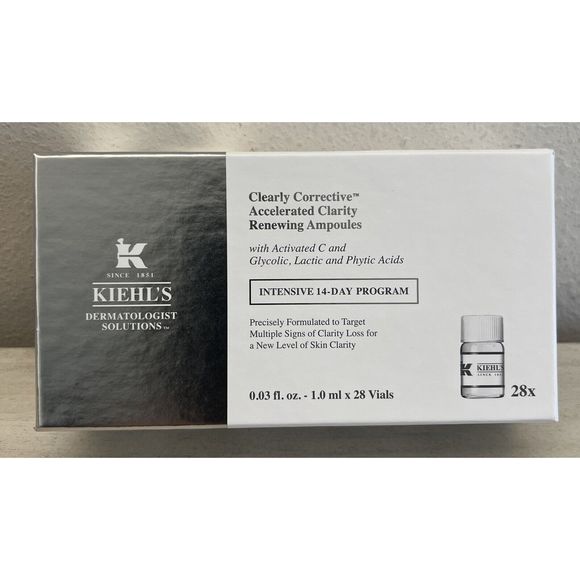 Kiehl's Clearly Corrective Accelerated Clarity Renewing Ampoules 14 Day Program - Picture 1 of 6